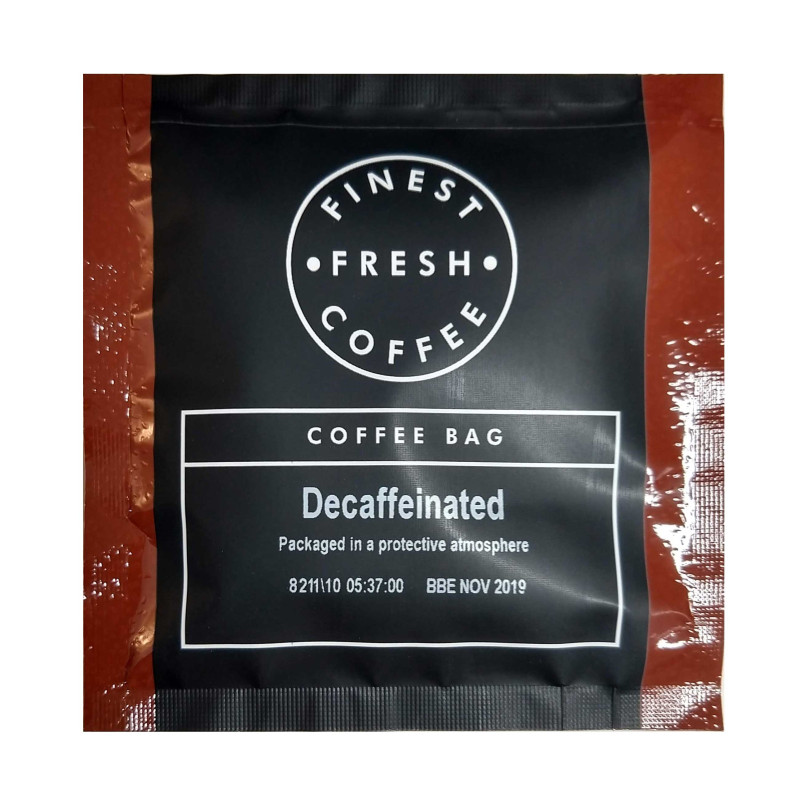 Decaf coffee bags