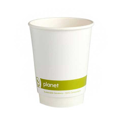 8oz double walled Compostable Hot cups