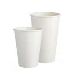 White Paper Cups For Milkshakes & Smoothies