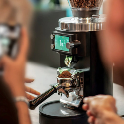 Mahlkönig E65S GBS Grinder | Grind-By-Sync Grind-By-Weight Precision | Indigo Valley