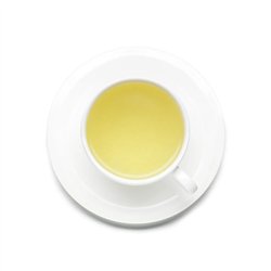 Camomile Flowers brewed tea in a cup