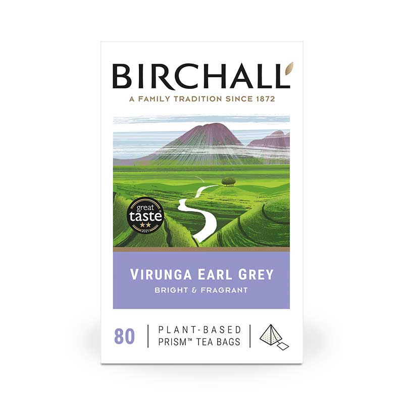 Virunga Earl Grey - box of 80 Prism Tea Bags