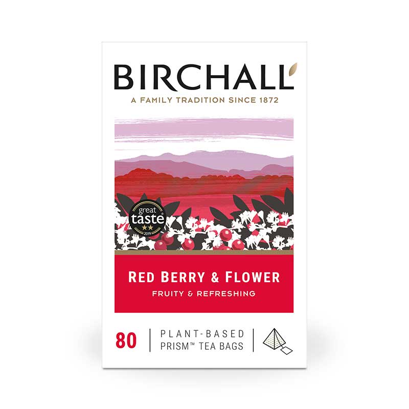 Red Berry & Flower Prism Tea Bags (80)