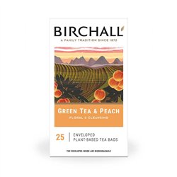 Green Tea & Peach (25) Enveloped Tea bags 